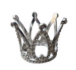 Tiara/diadem - Krone med krystaller, sølv